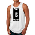 Mens Fitness Tank Top Graphic T-shirt Life is Good